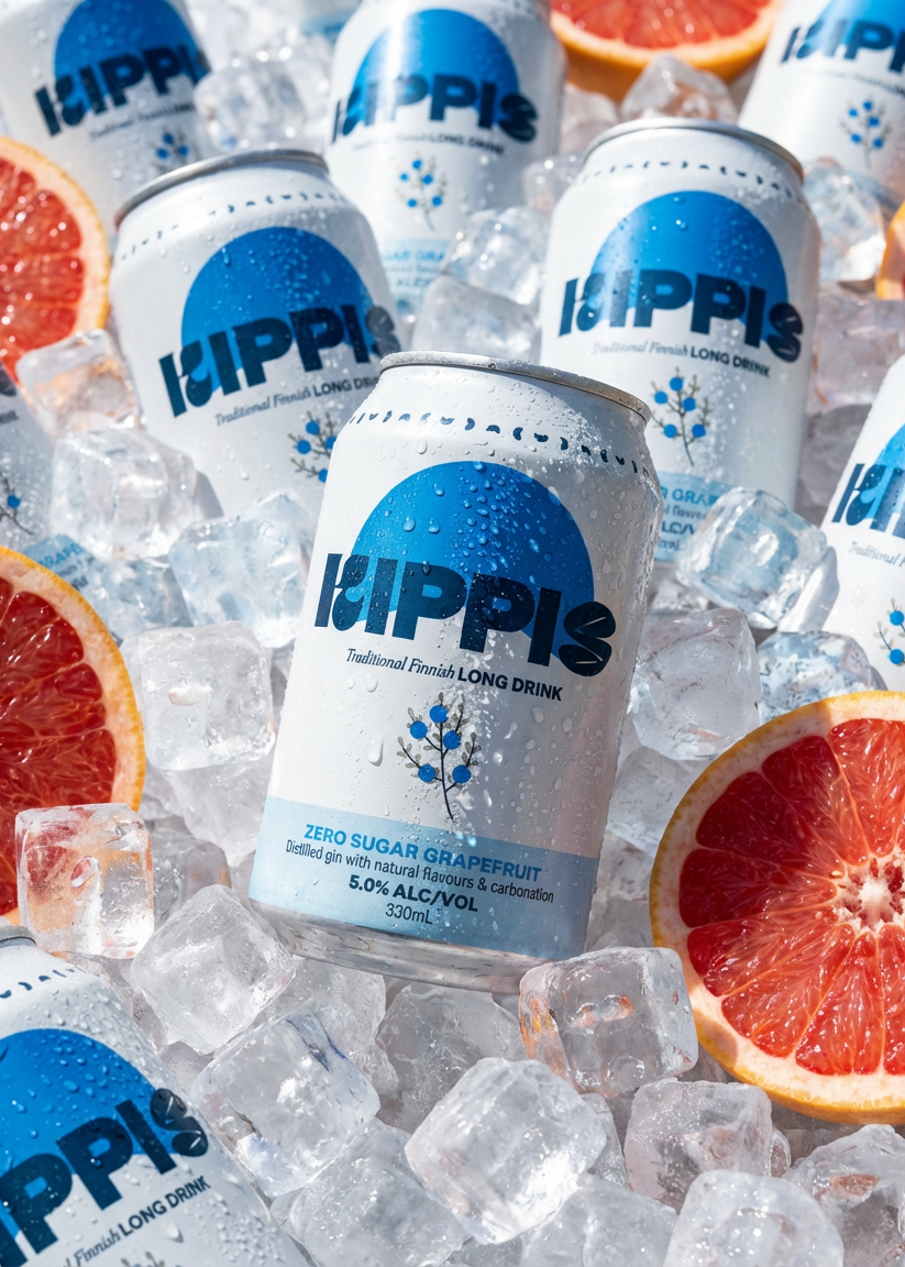 Kippis Finnish Long Drink Zero Sugar 5% - 16 x 330ml